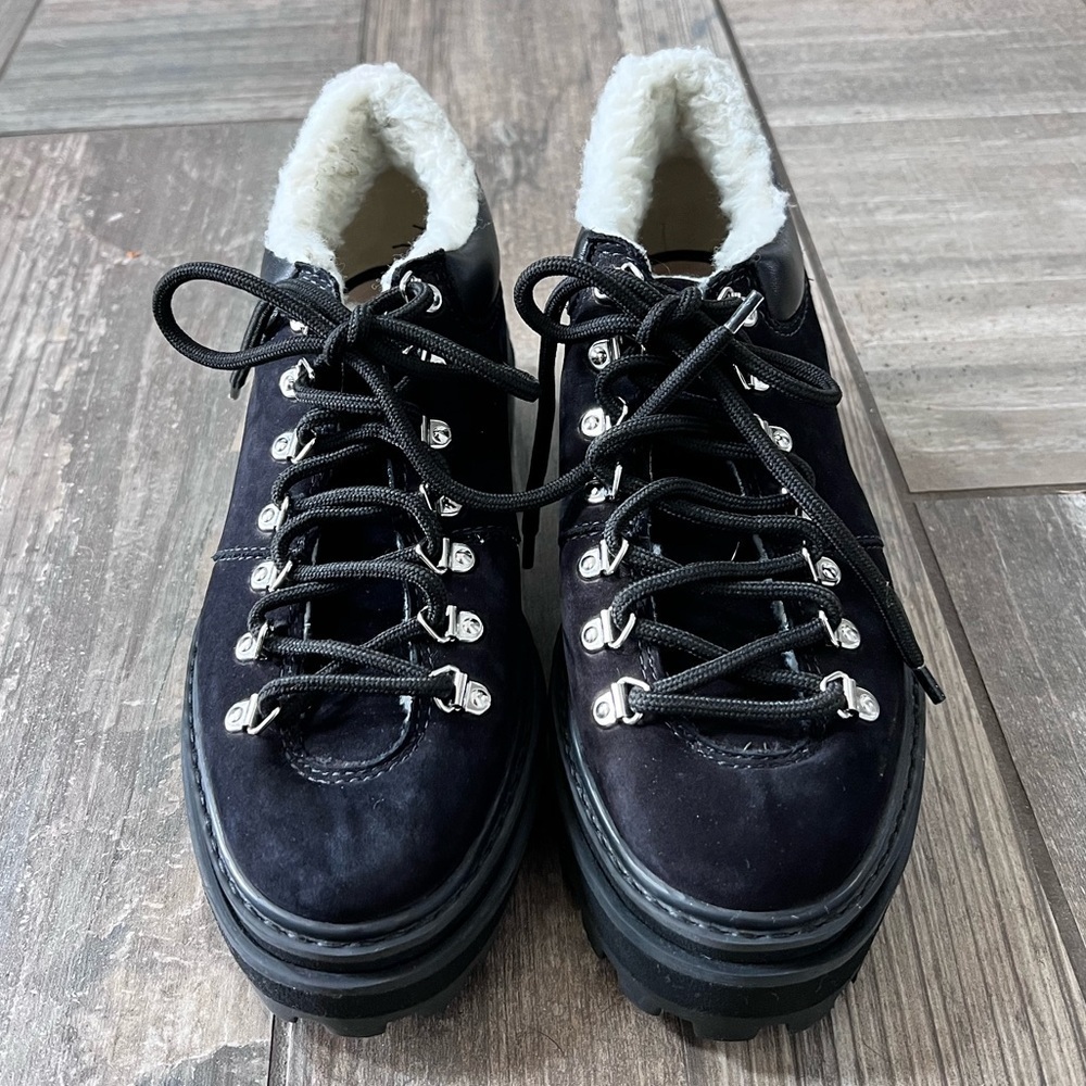 SCHUTZ Lucille Faux Shearling Lined Ankle Boot size 8.5 - Picture 3 of 11